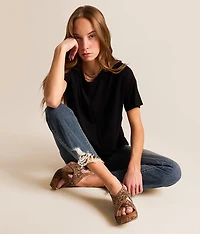 Sasha Leopard Wedge Sandal