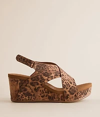 Sasha Leopard Wedge Sandal