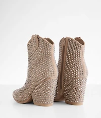 Swagger Studded Leather Western Ankle Boot