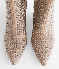 Swagger Studded Leather Western Ankle Boot