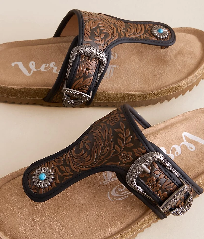 Tara Western Tooled Sandal