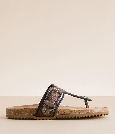 Tara Western Tooled Sandal