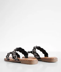 Twisty Double Strap Sandal