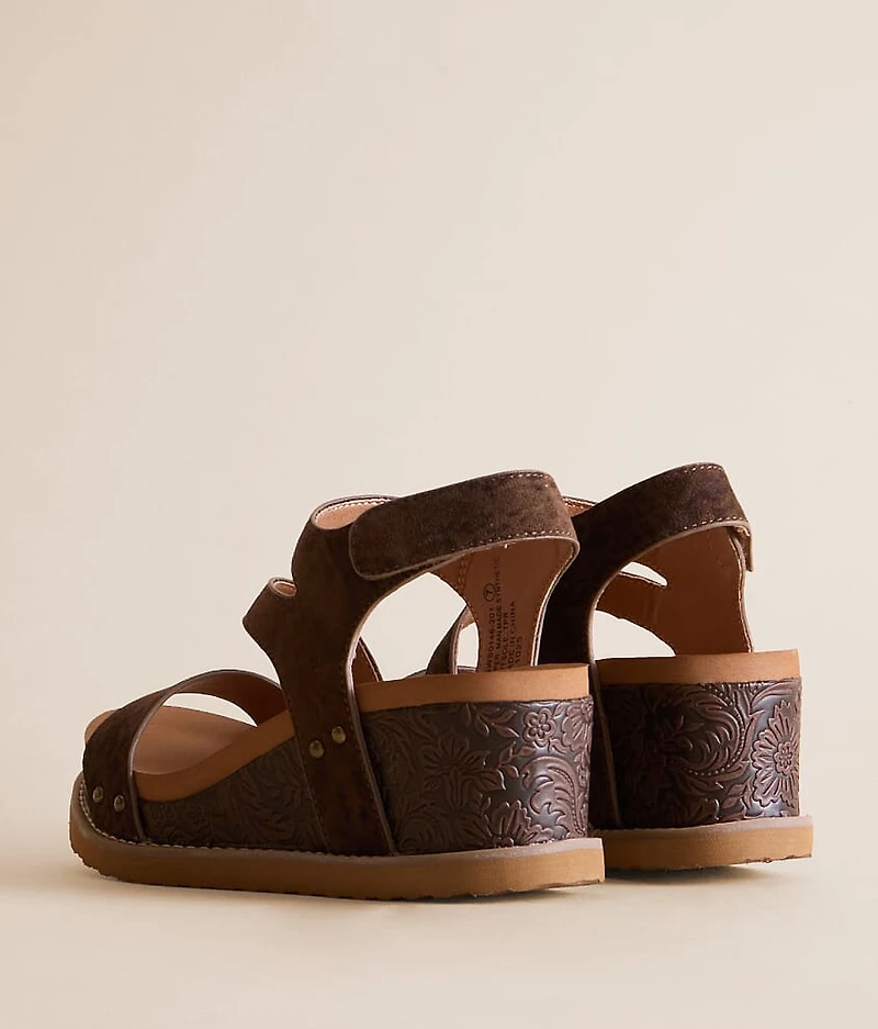 Verde Trail Leopard Wedge Sandal