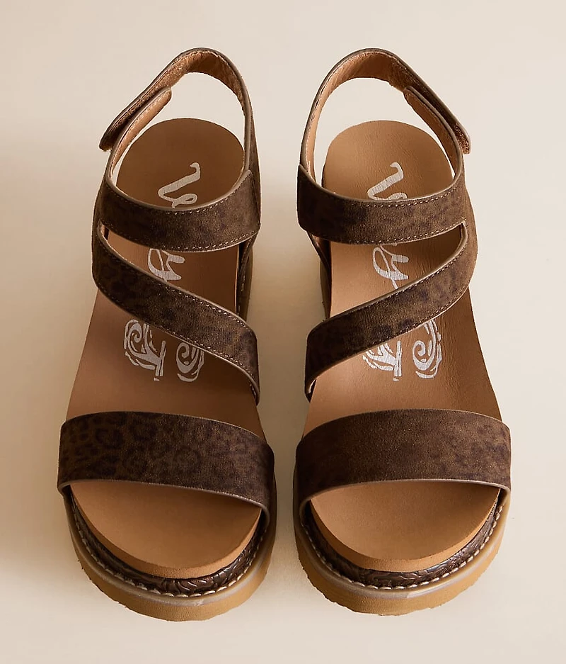 Verde Trail Leopard Wedge Sandal