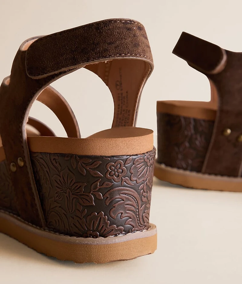 Verde Trail Leopard Wedge Sandal