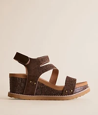 Verde Trail Leopard Wedge Sandal