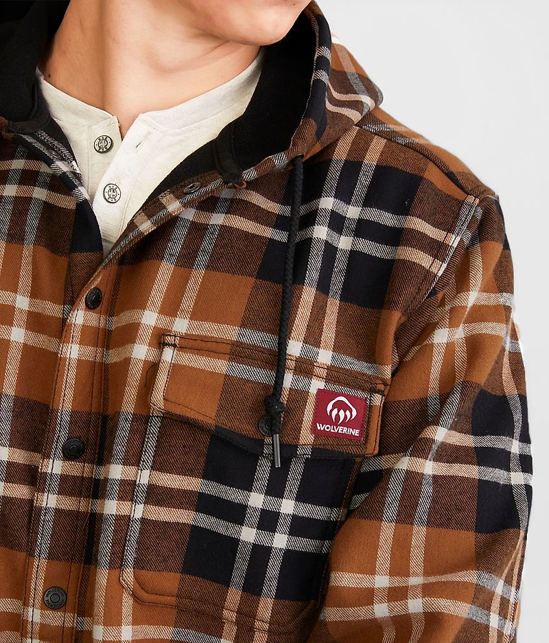 Bucksaw Flannel Hooded Shacket