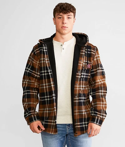 Bucksaw Flannel Hooded Shacket
