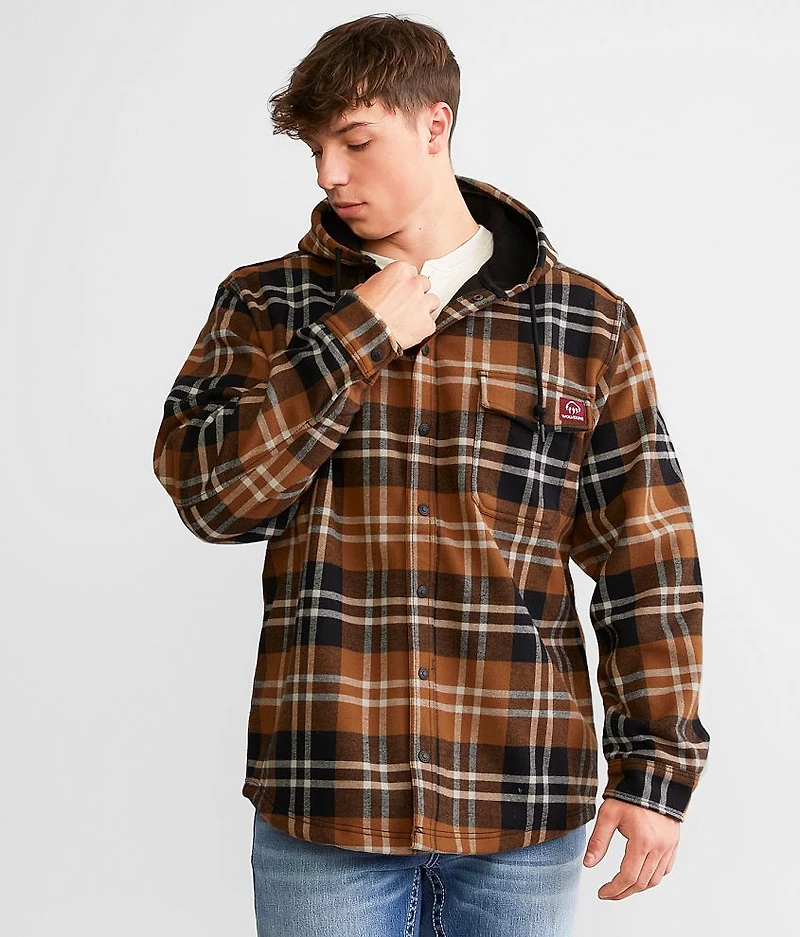 Bucksaw Flannel Hooded Shacket