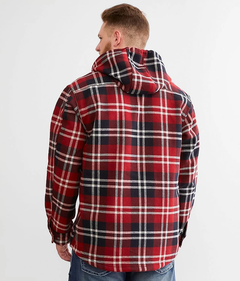 Bucksaw Flannel Hooded Shacket
