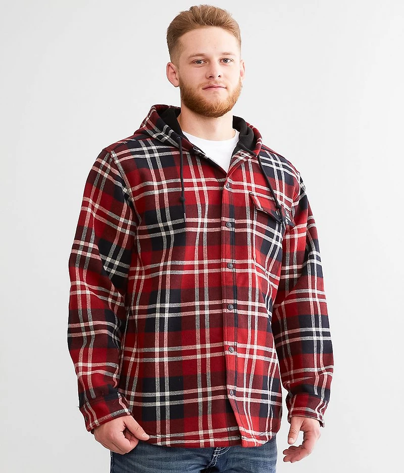 Bucksaw Flannel Hooded Shacket