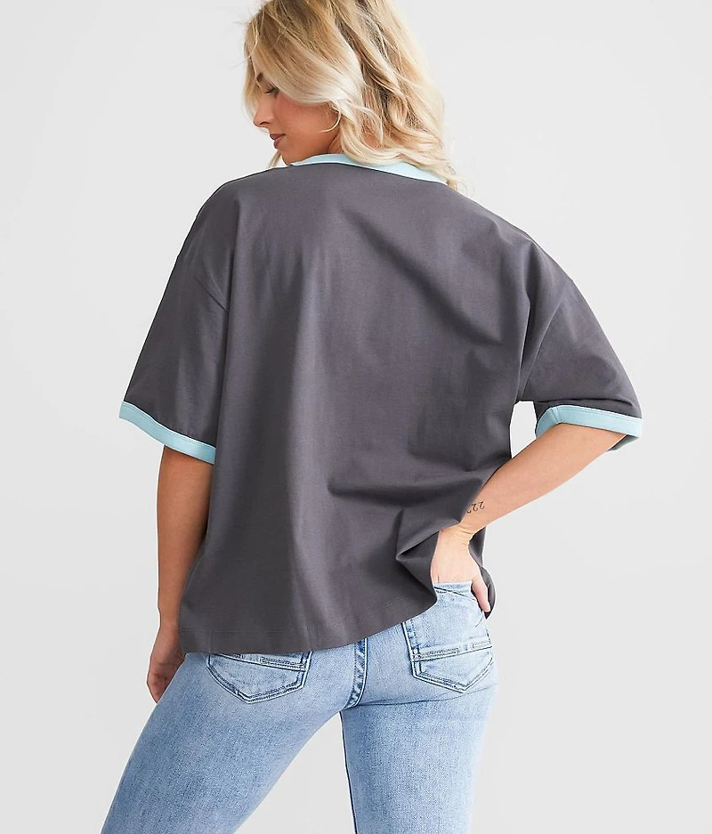 Boxy Ringer Washed T-Shirt