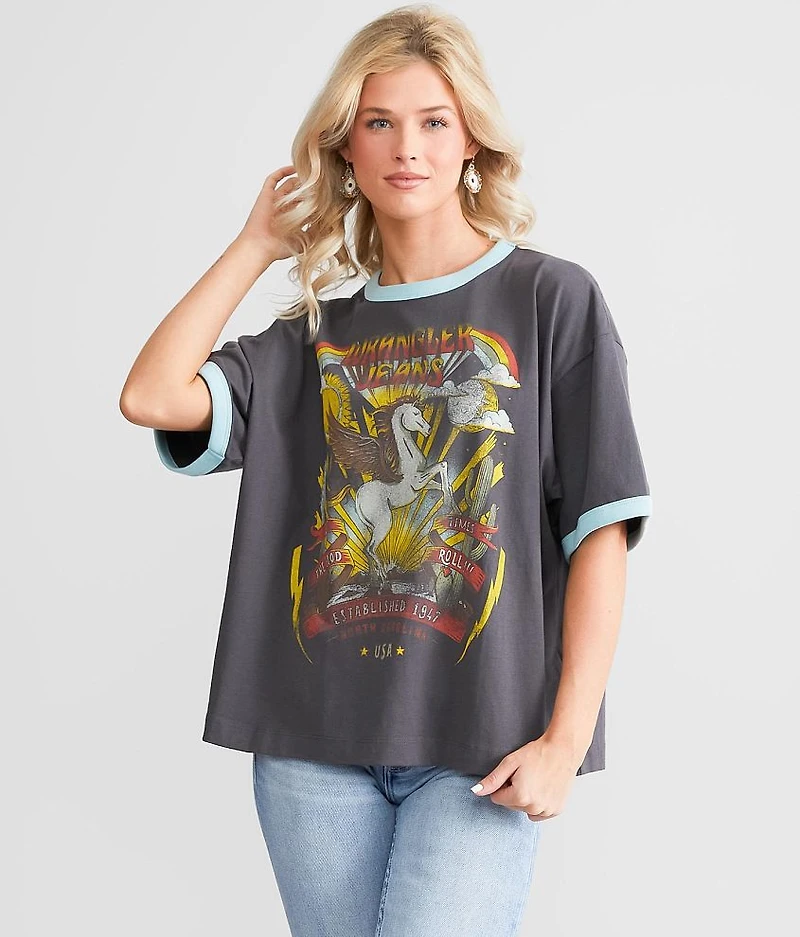Boxy Ringer Washed T-Shirt