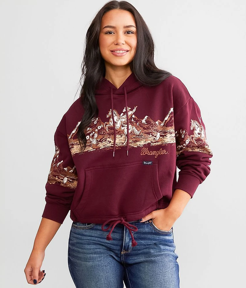 Mountain & Cowboy Hooded Sweatshirt