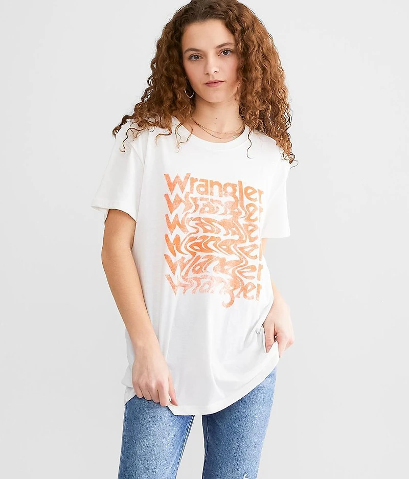 Wavy Logo Oversized T-Shirt