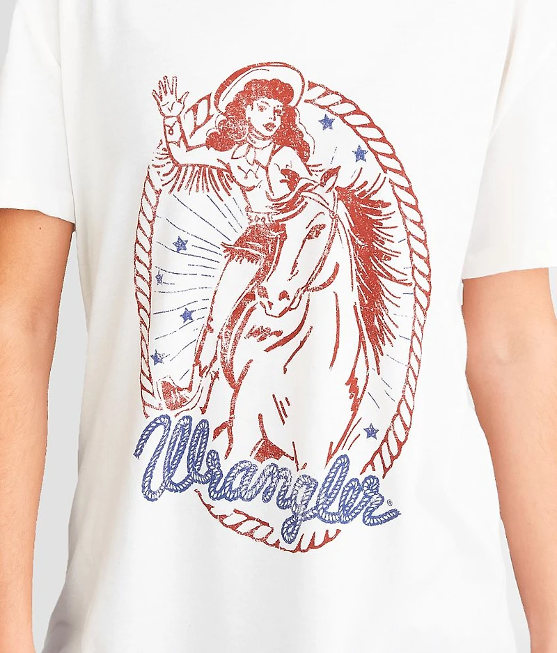 Retro Cowgirl Oversized T-Shirt