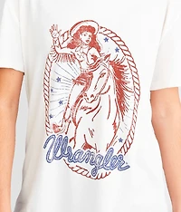 Retro Cowgirl Oversized T-Shirt