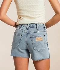 Retro High Rise Cowboy Stretch Short