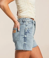 Retro High Rise Cowboy Stretch Short