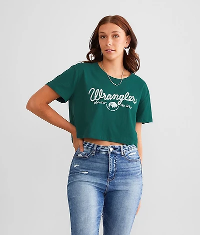 Wrangler Cropped Boyfriend T-Shirt