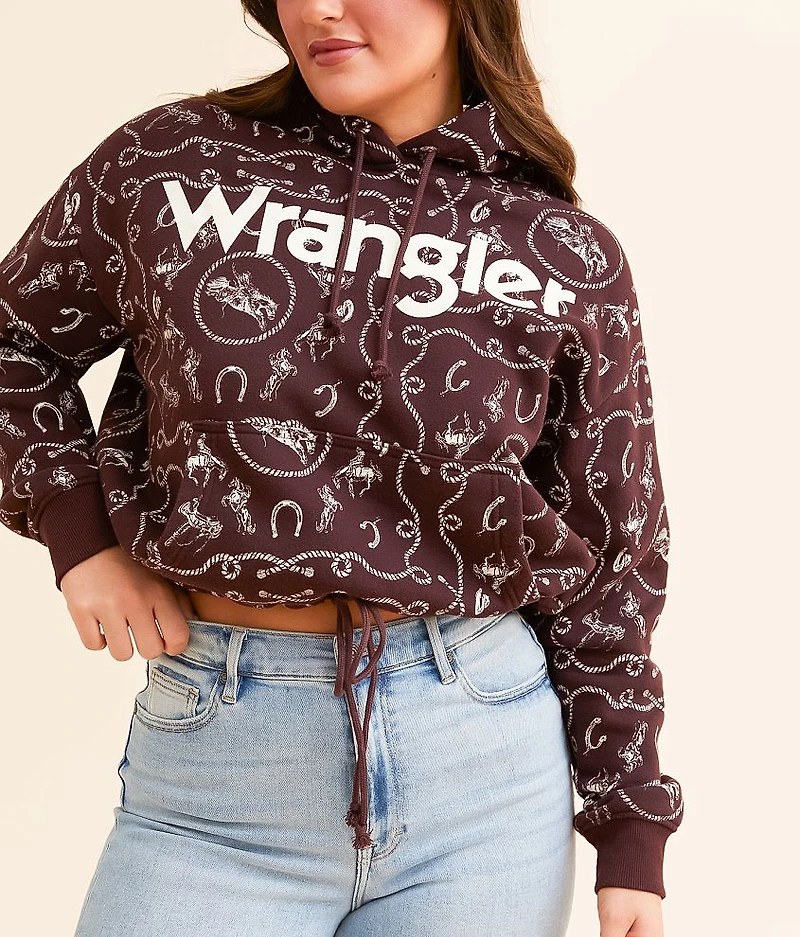 Cinched Western Hooded Sweatshirt