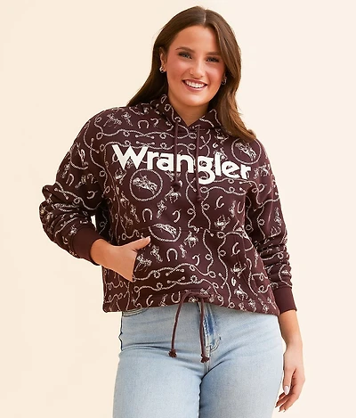 Cinched Western Hooded Sweatshirt