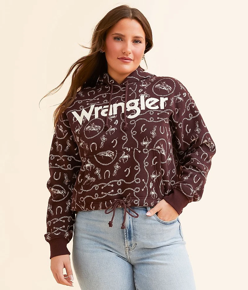Cinched Western Hooded Sweatshirt
