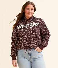 Cinched Western Hooded Sweatshirt