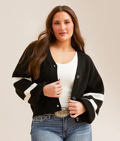 Logo Cardigan Sweater