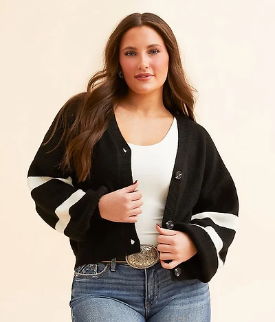 Logo Cardigan Sweater