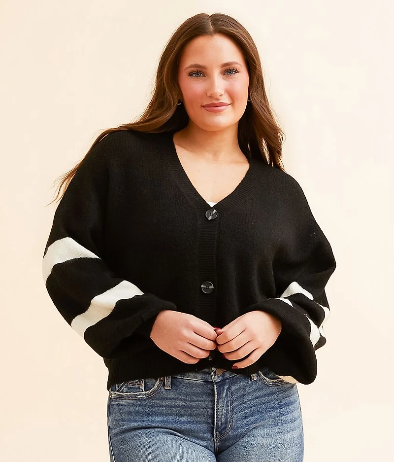Logo Cardigan Sweater