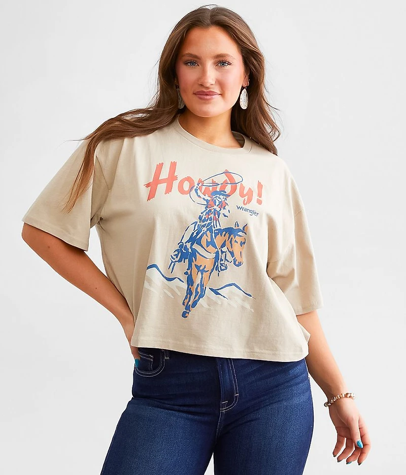 Retro Boxy Cropped T-Shirt