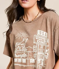 Western Diner Oversized T-Shirt