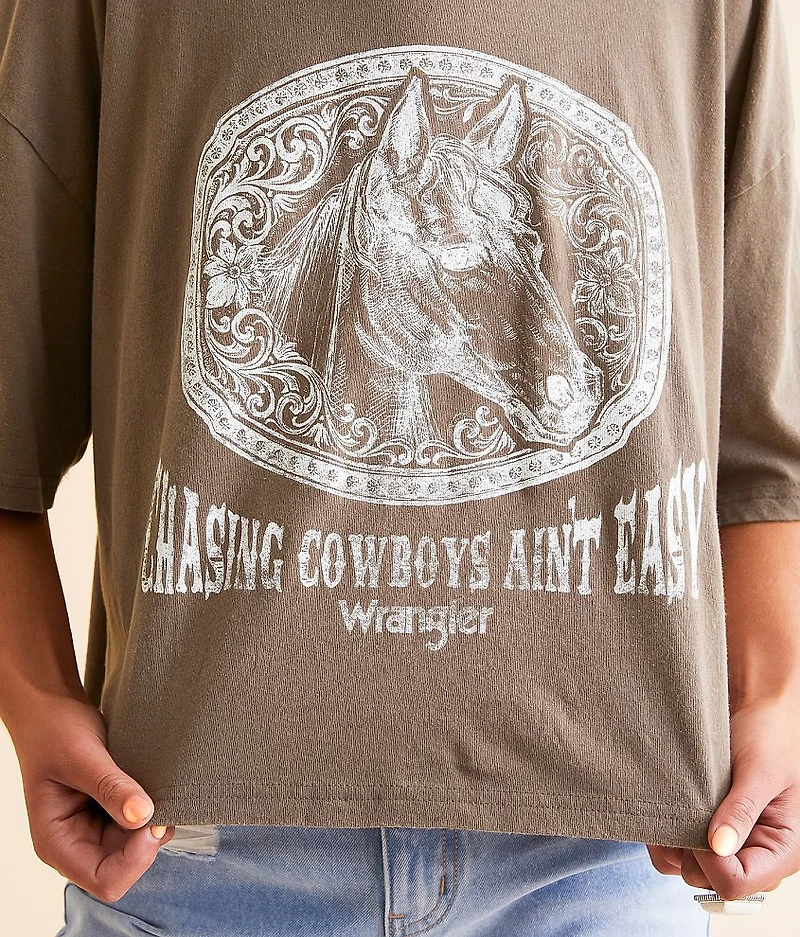 Chasing Cowboys Cropped T-Shirt