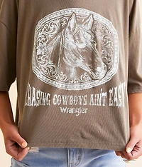 Chasing Cowboys Cropped T-Shirt