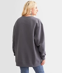 Steer Skull Oversized Pullover