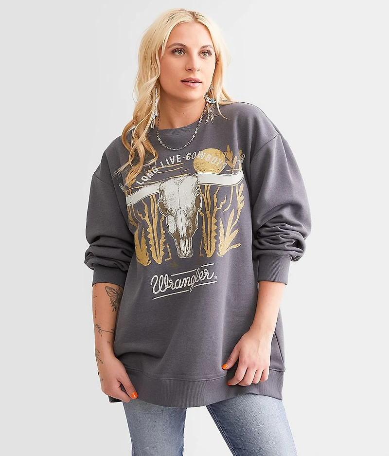 Steer Skull Oversized Pullover