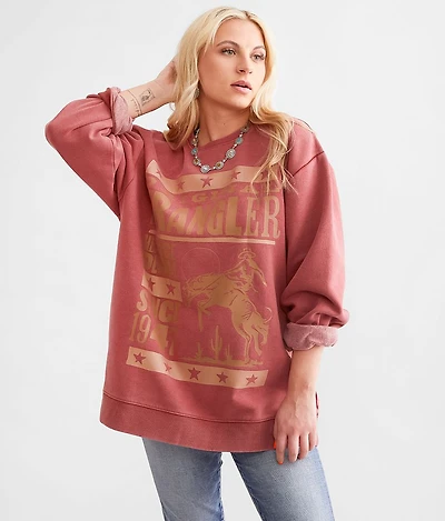 Heritage Denim Oversized Pullover