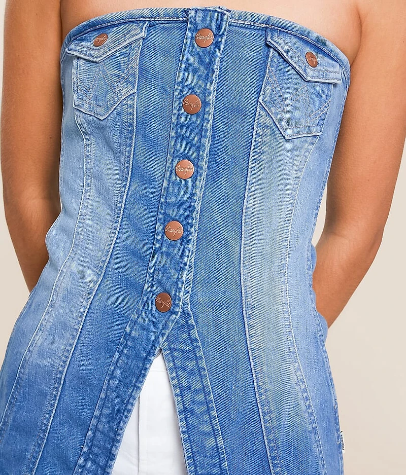 Denim Tube Top