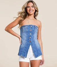 Denim Tube Top