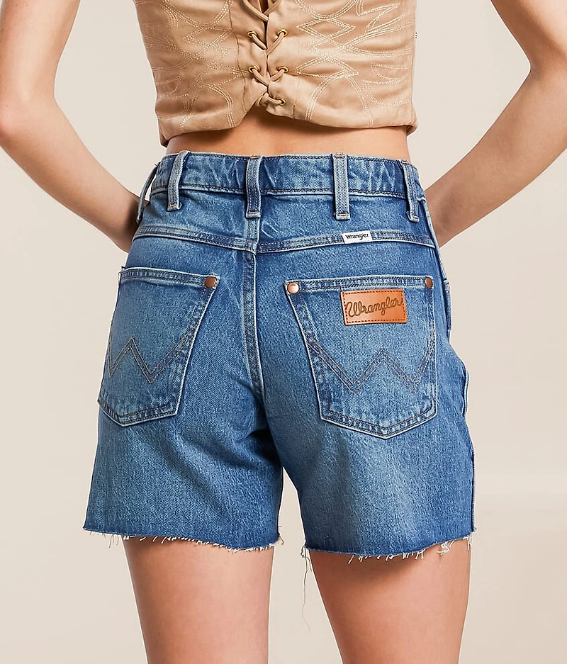 High Rise Cowboy Stretch Short