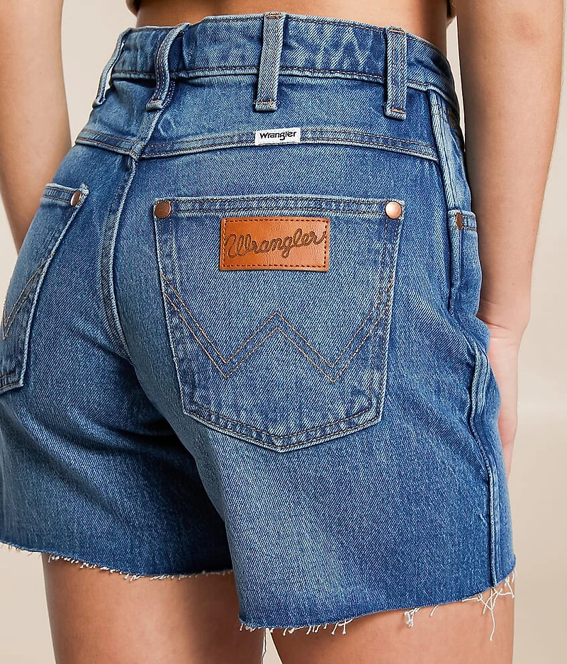 High Rise Cowboy Stretch Short