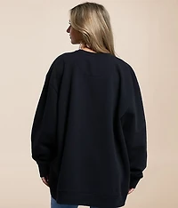 Cactus Flowers Oversized Pullover