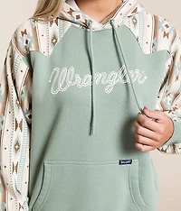 Aztec Print Hooded Sweatshirt