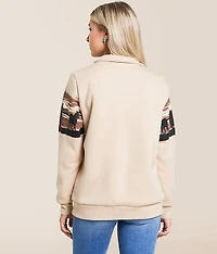 Horses Quarter Zip Pullover