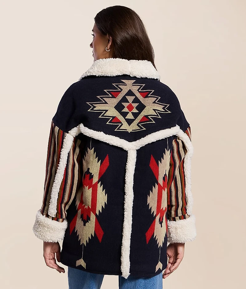 Oversized Western Sherpa Coat