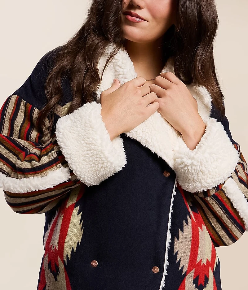 Oversized Western Sherpa Coat