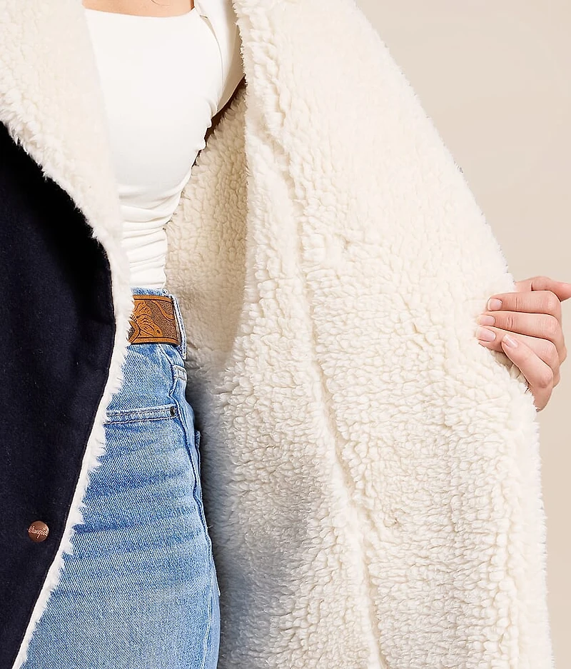 Oversized Western Sherpa Coat