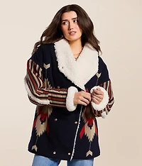 Oversized Western Sherpa Coat